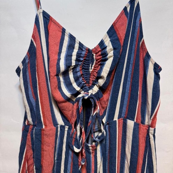 Pants - Red and Blue jumpsuit wide legs